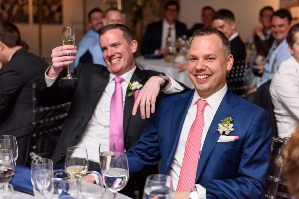Long View Gallery DC LGBT Wedding Two Grooms Toast and Speeches