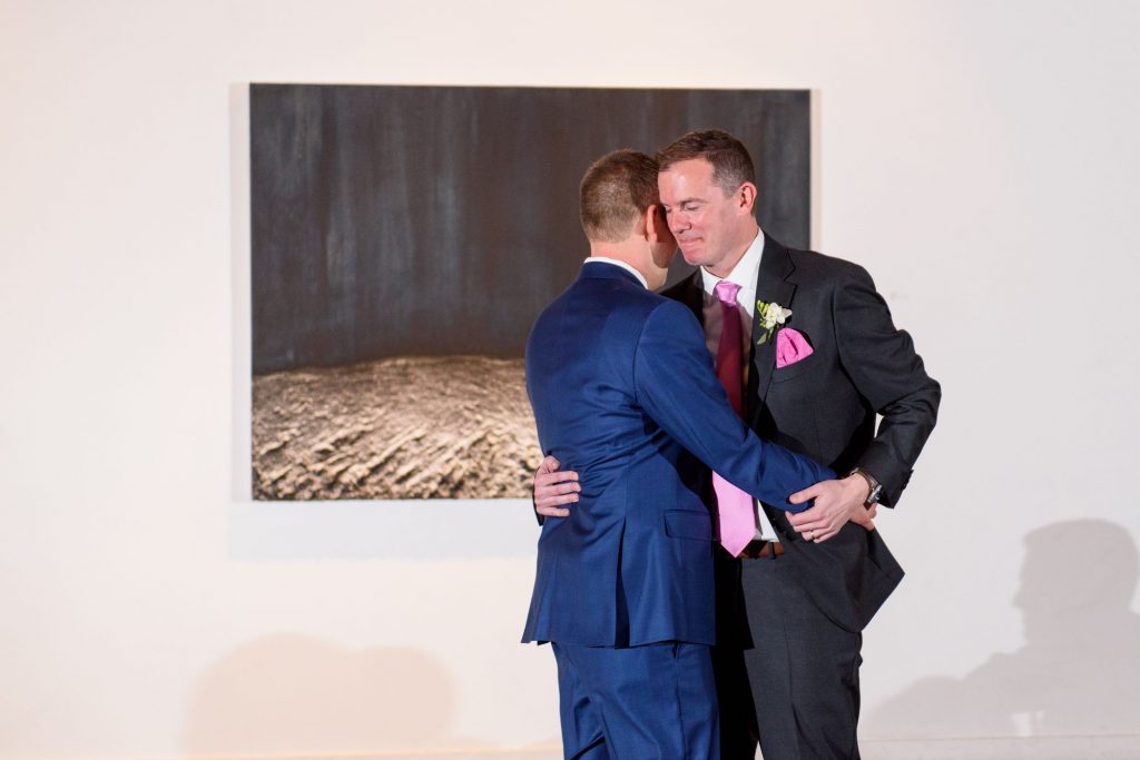 Long View Gallery DC LGBT Wedding Two Grooms Reception and Dancing First Dance