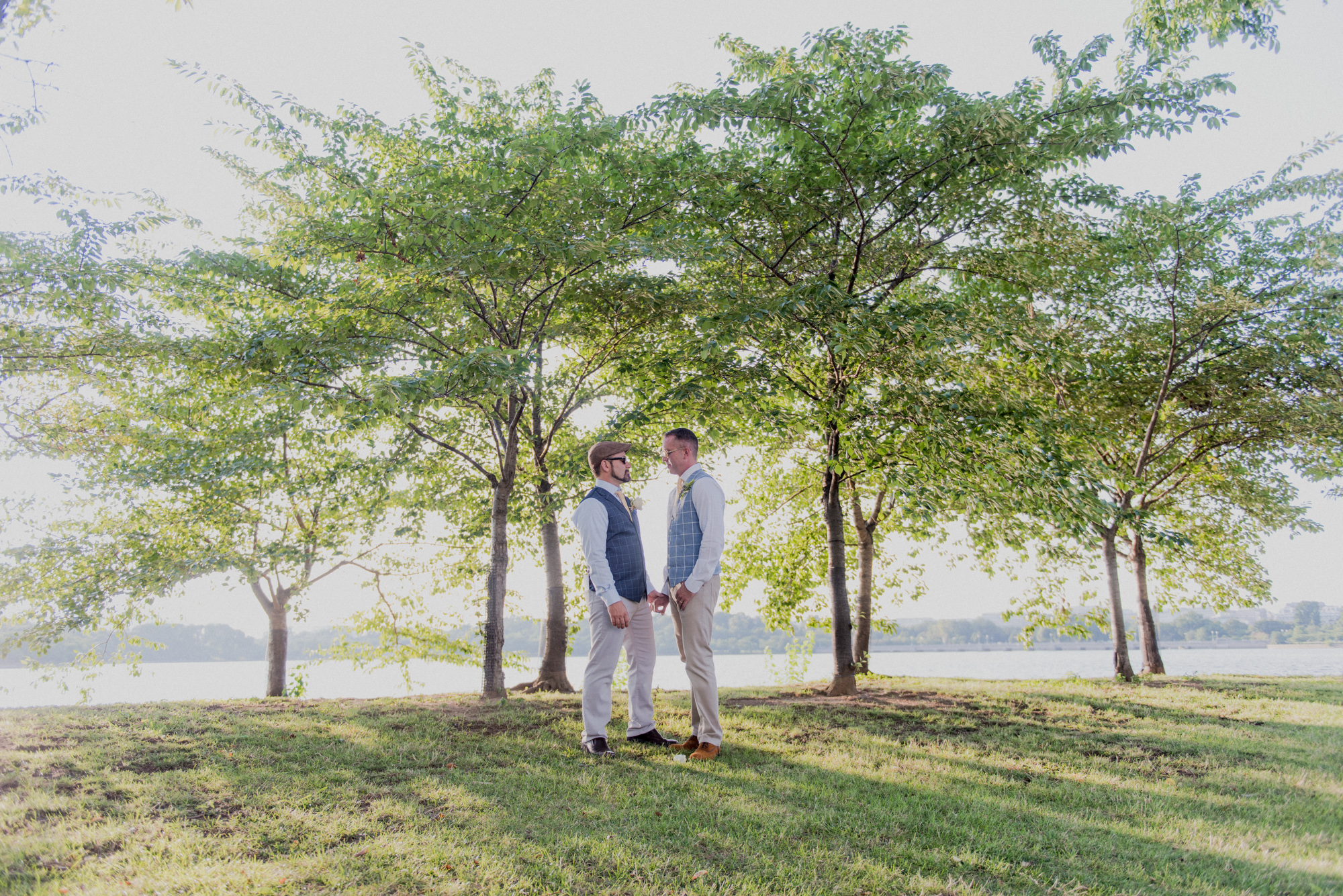 Washington, DC Elopement Wedding at the West Lawn of the Jefferson Memorial